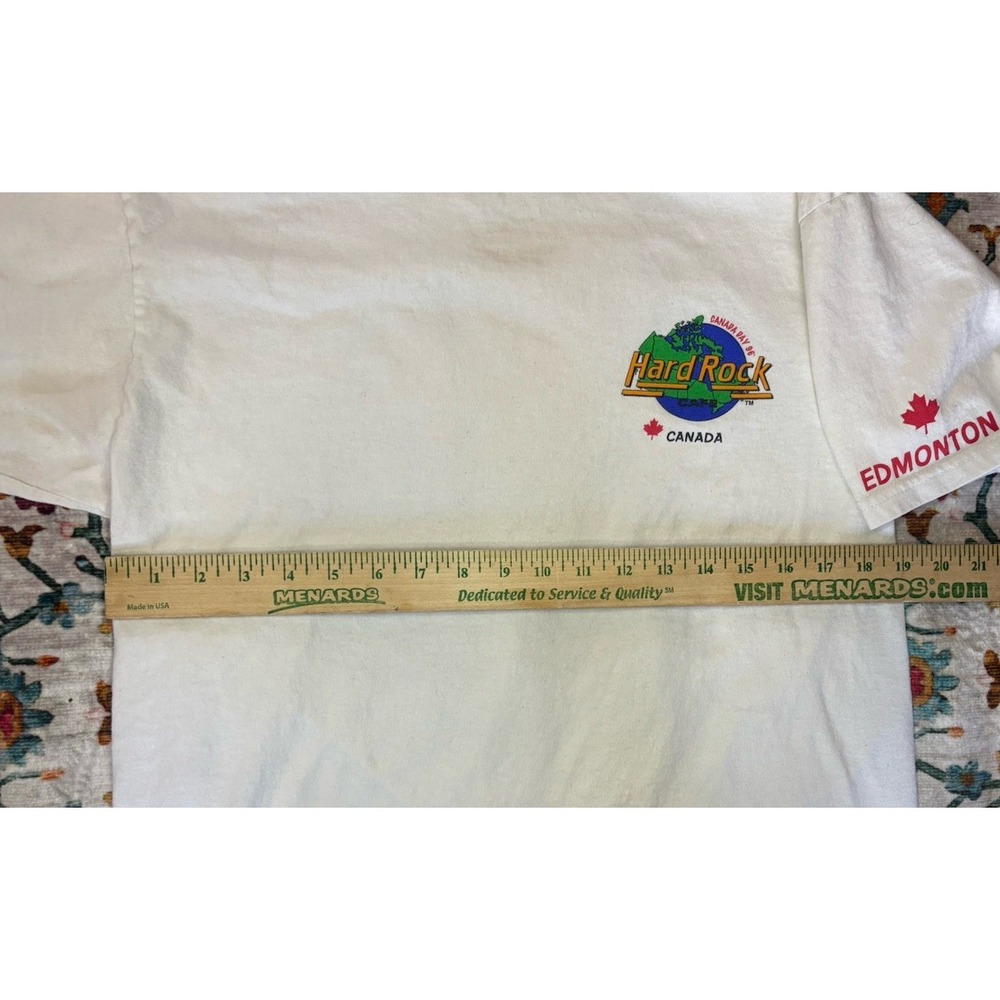 🇨🇦Vintage Hard Rock Cafe Canada T Shirt Size Large CANADA DAY 96'- Edmonton - Picture 6 of 8